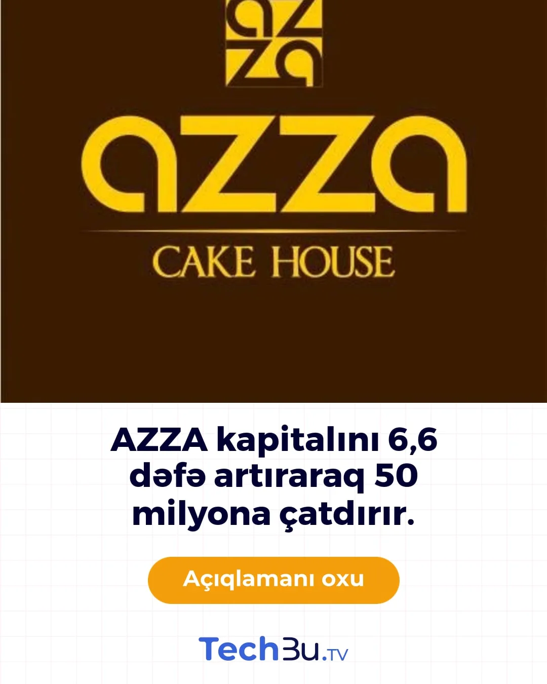 AZZA QSC kapitalını 50 milyon manata çatdırır