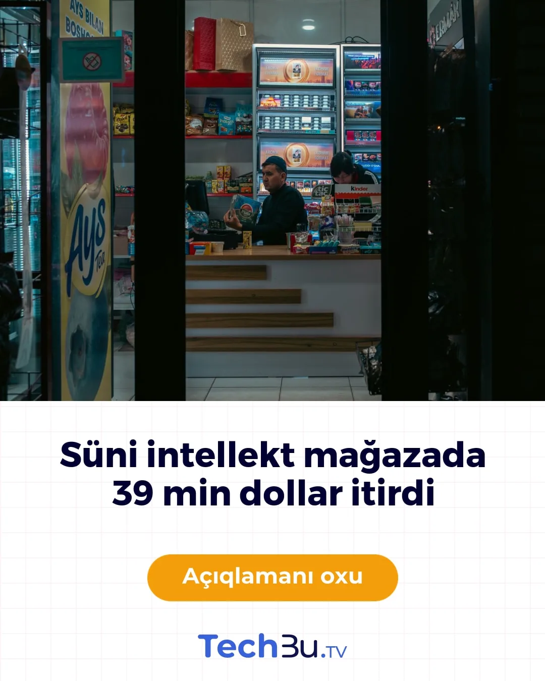 Süni intellektin idarə etdiyi mağaza 5 ayda 39 min dollar itirdi
