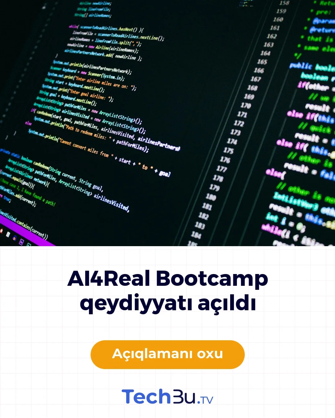 AI4Real Bootcamp tələbələr üçün ödənişsiz AI təlimi