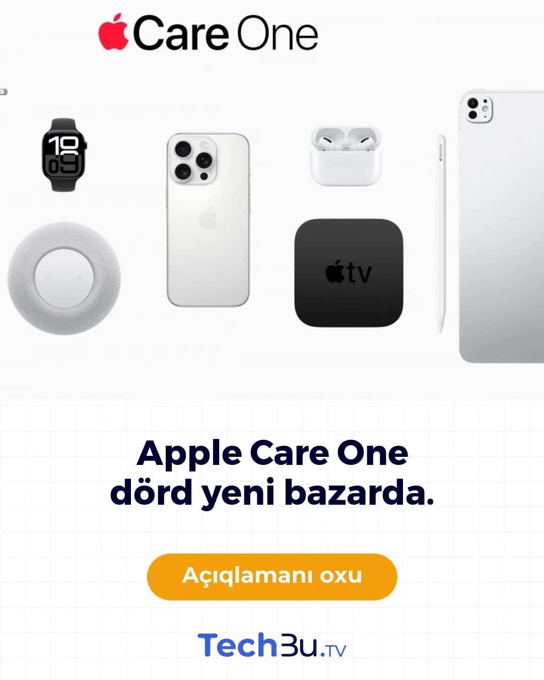Apple Care One dörd yeni bazarda.