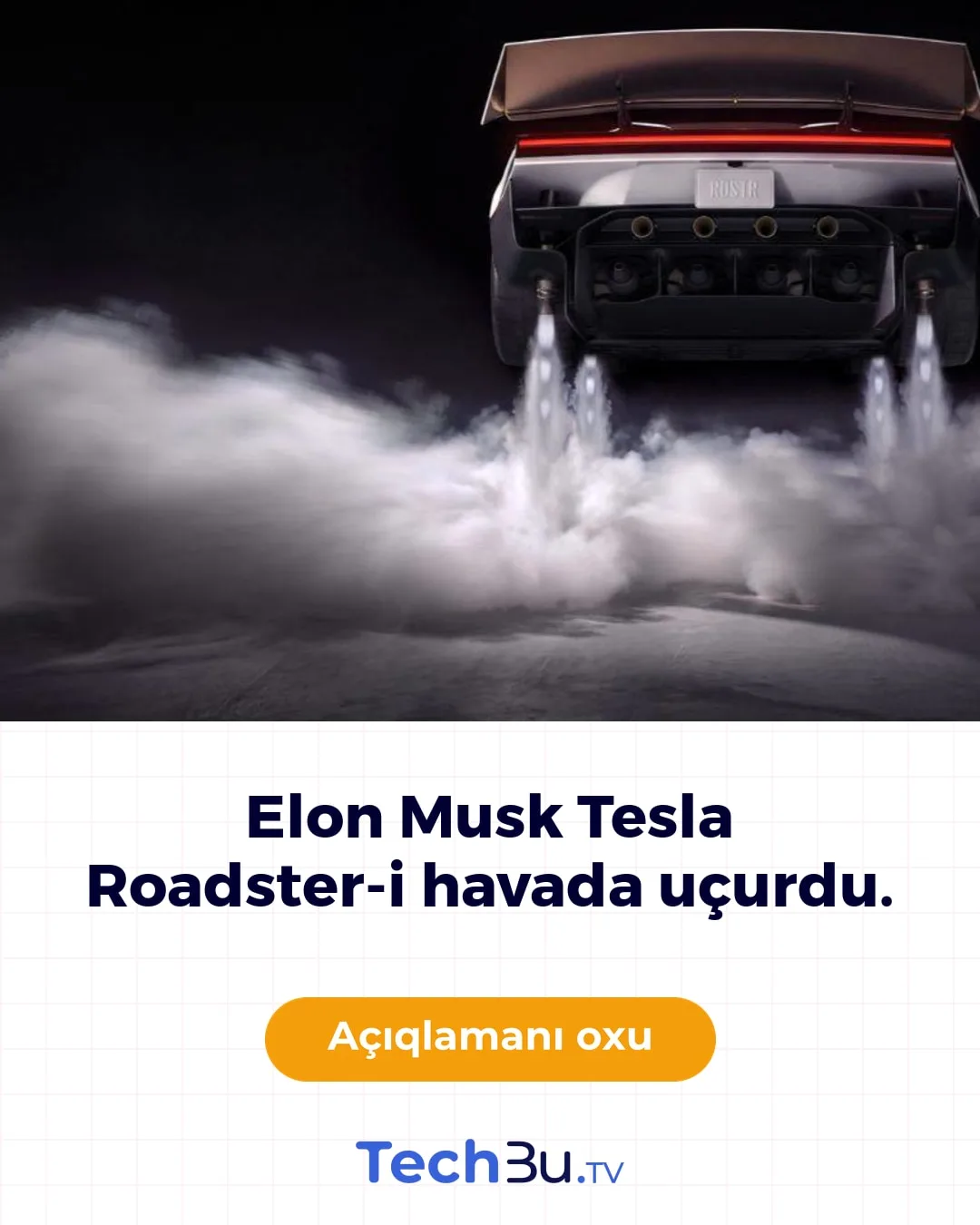Tesla Roadster: Elon Musk uçan maşını təqdim etdi