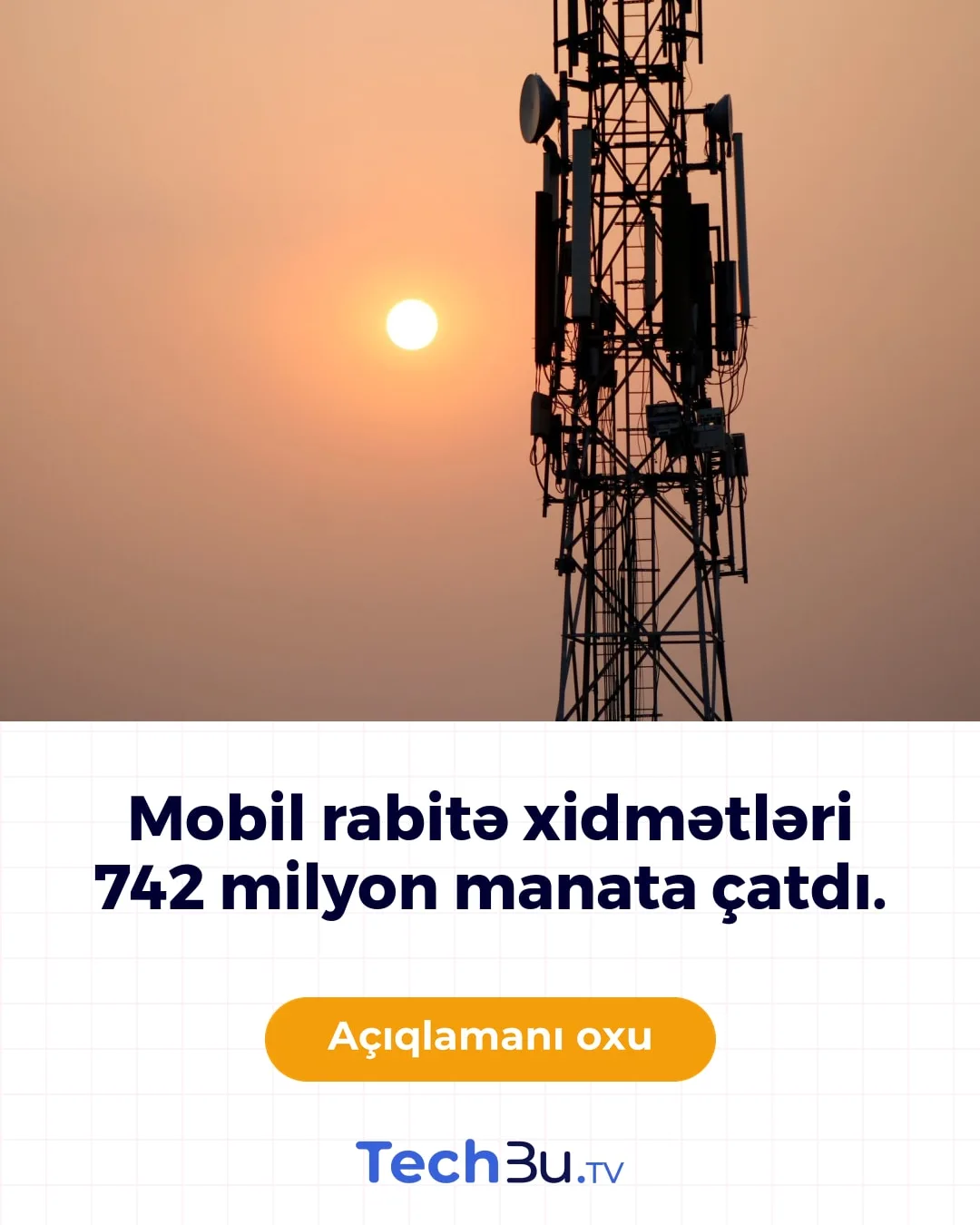 Mobil rabitə xidmətləri 742 milyon manata çatdı