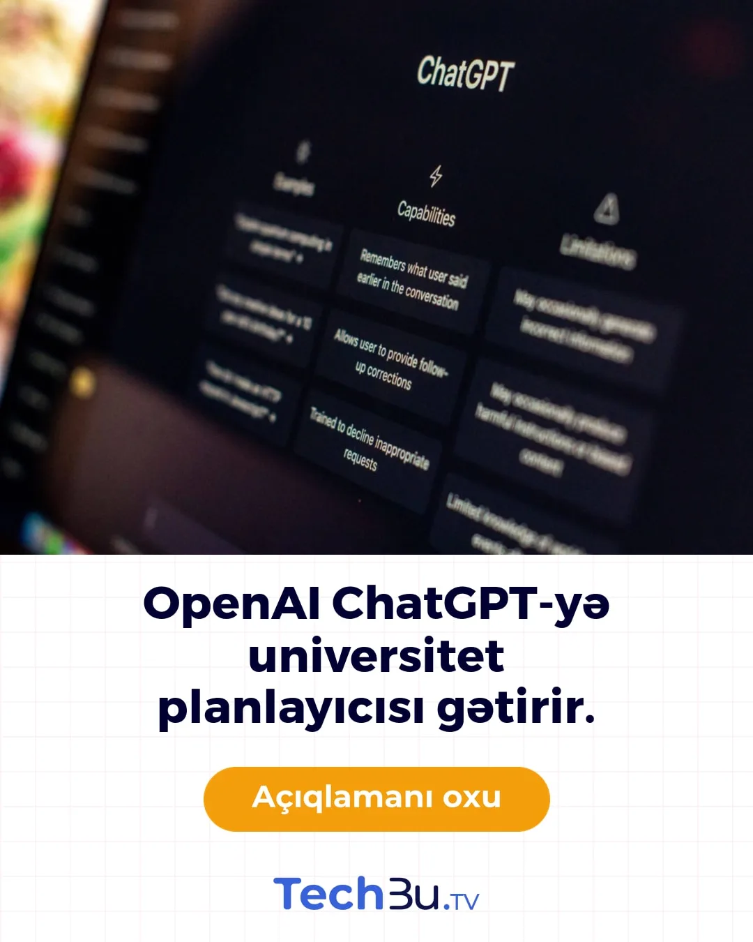 OpenAI ChatGPT-yə universitet planlayıcısı gətirir.