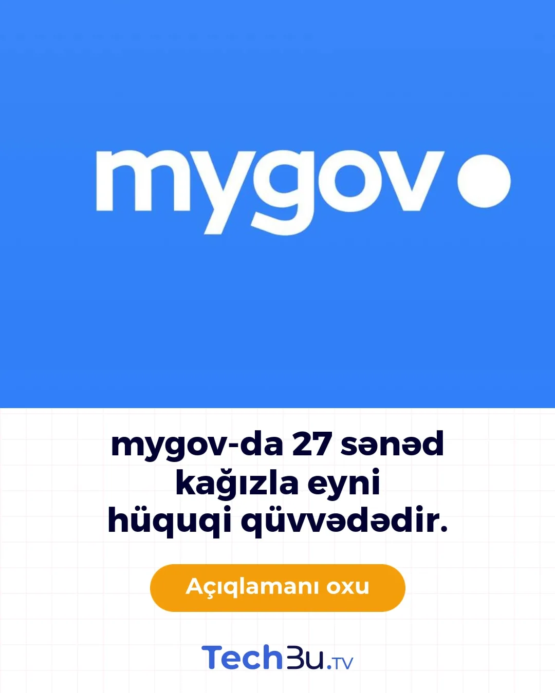 mygov 2 yaşında: 4 milyon istifadəçi, 430 xidmət
