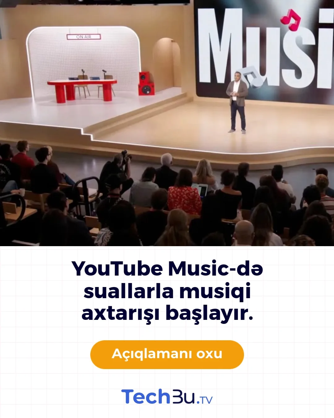 YouTube Music-də suallarla musiqi axtarışı başlayır.
