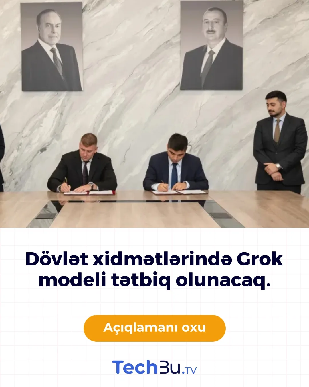 Dövlət xidmətlərində Grok modeli tətbiq olunacaq.