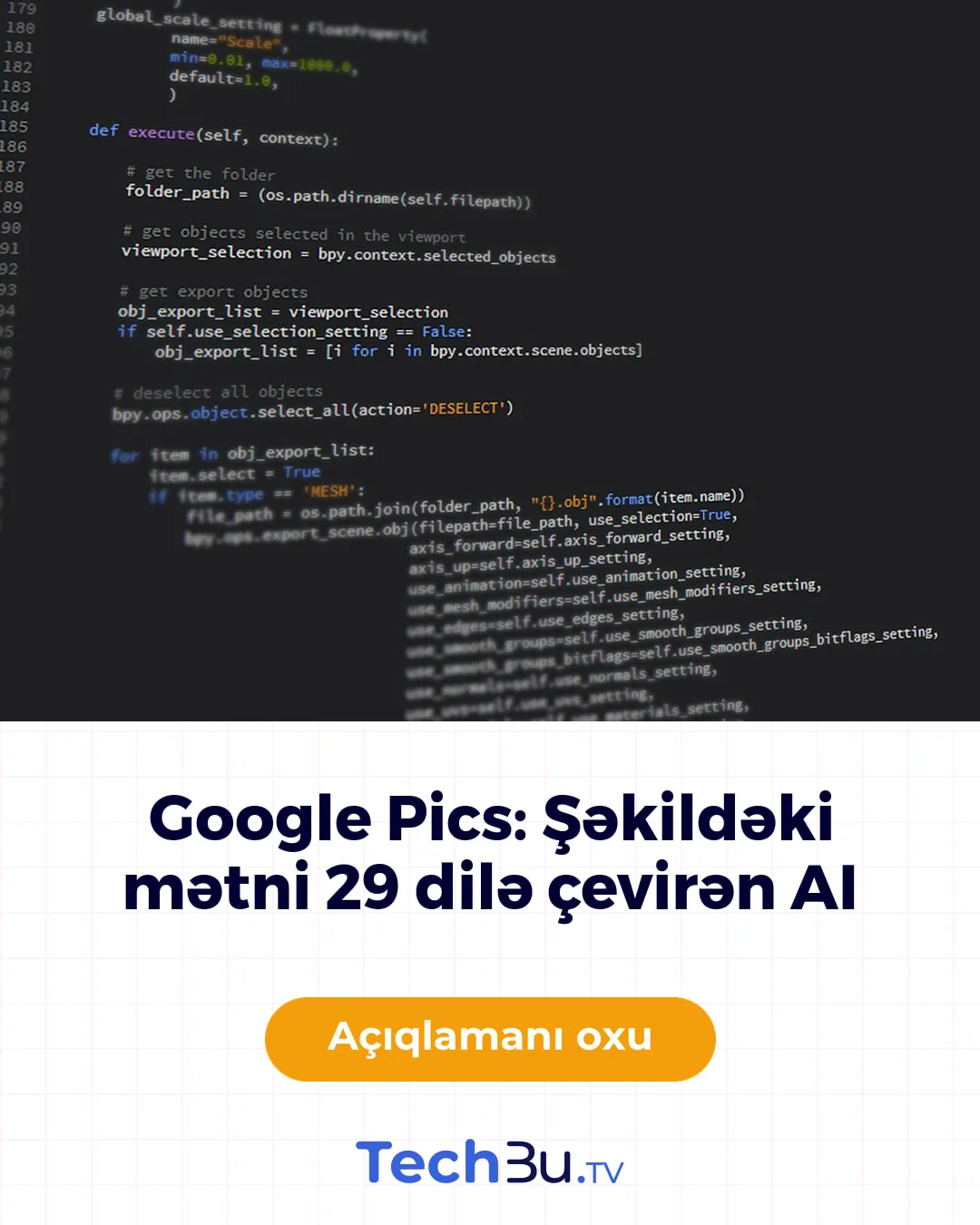 Google Pics: Şəkildəki mətni 29 dilə çevirən AI
