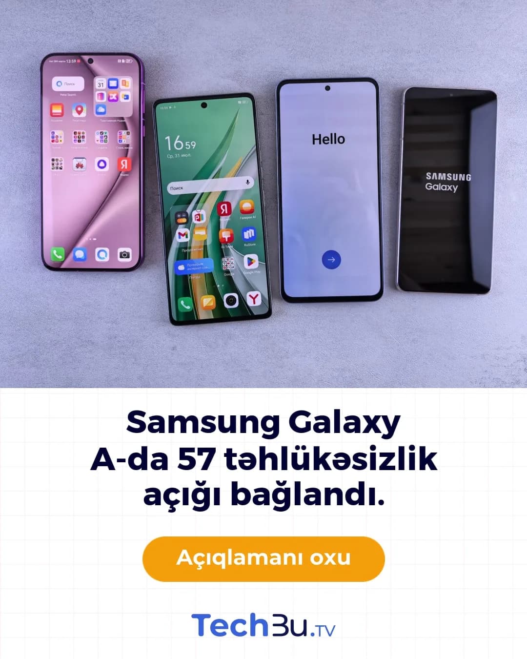 Samsung Galaxy A üçün 57 təhlükəsizlik yaması