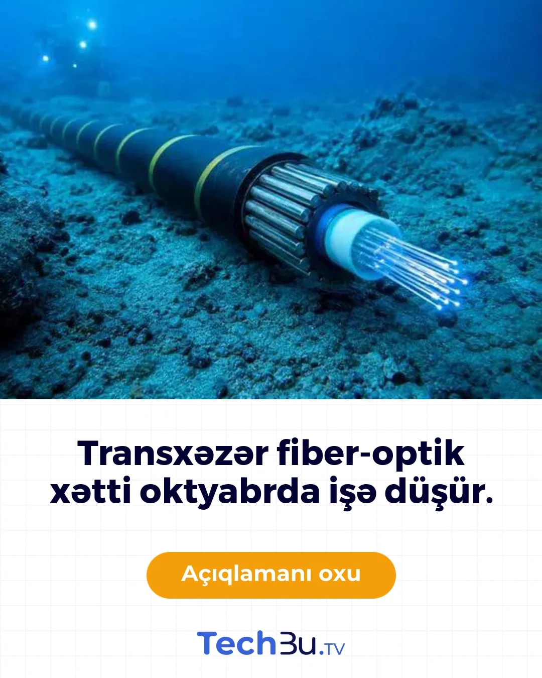 Transxəzər fiber-optik xətti oktyabrda işə düşür.