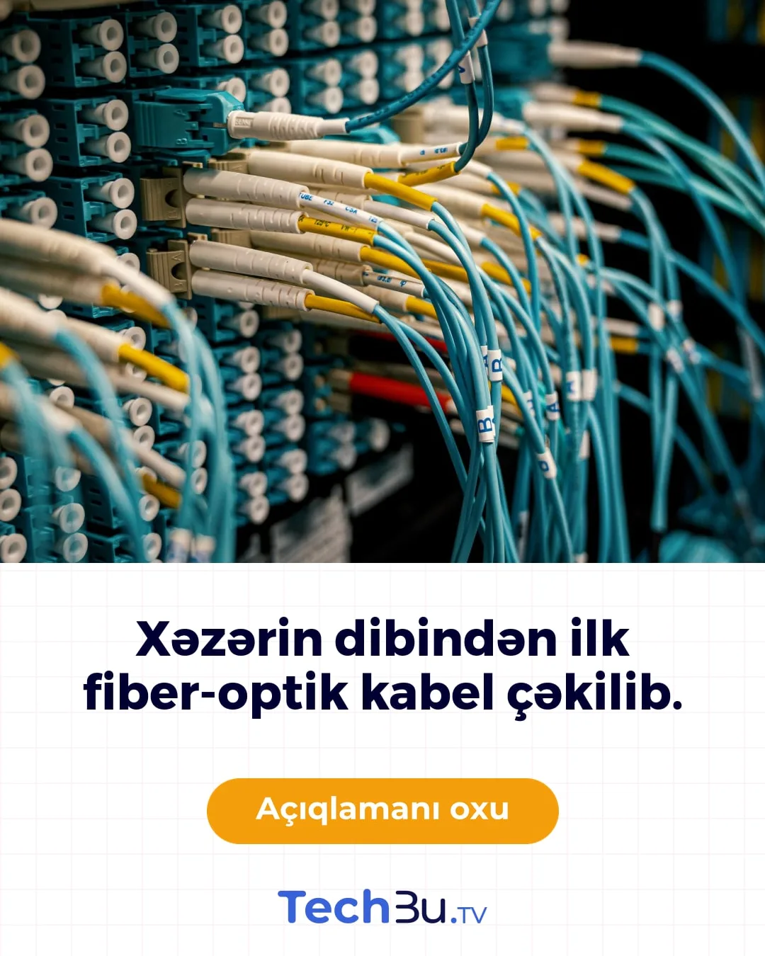 Xəzərin dibindən fiber-optik kabel çəkilib