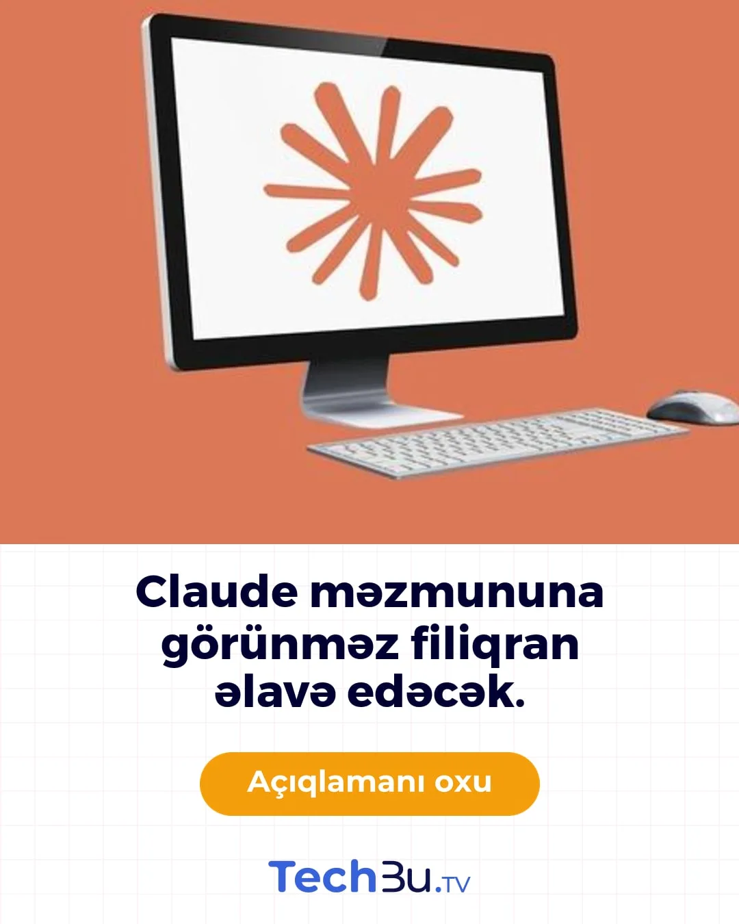 Claude süni intellektlə yaradılan məzmuna görünməz filiqran əlavə edəcək