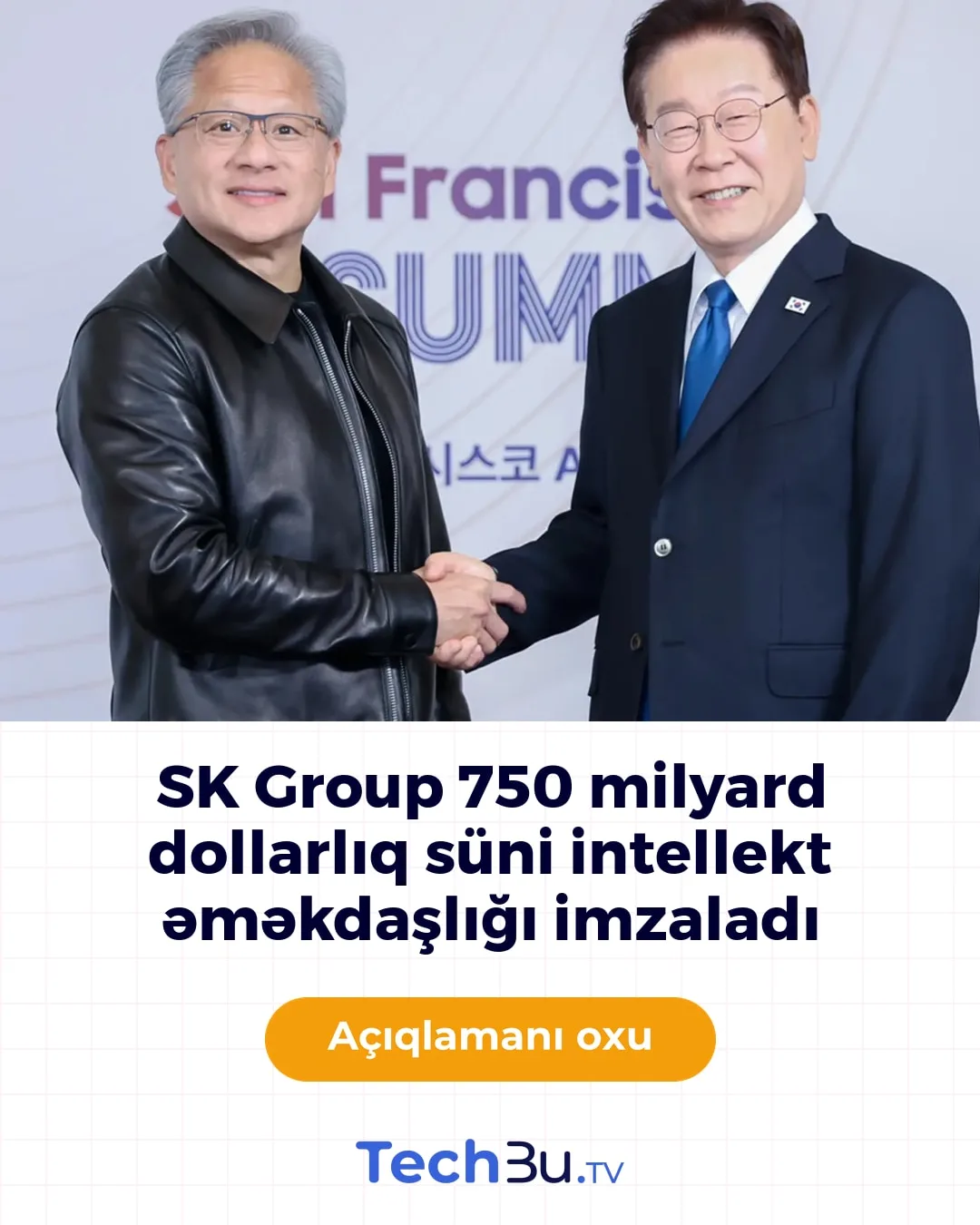 SK Group 750 milyard dollarlıq süni intellekt tərəfdaşlığı